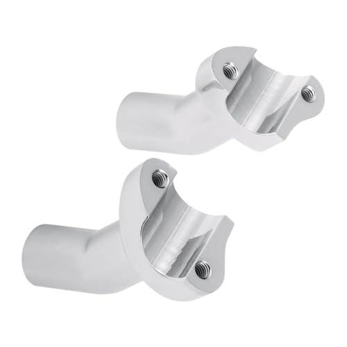 Rehausseurs de guidon chromés 3.5 pouces aluminium pour soulager le dos en moto