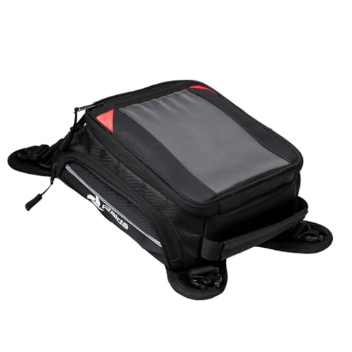 Image of Raida Compass X8 Motorcycle Tank Bag | 8L Compact Tank Bag for Daily Commutes & Short Rides | 1680D Heavy-Duty Fabric | GPS Mobile Pocket | Magnetic-Free Strap Mount | Rain Cover Included