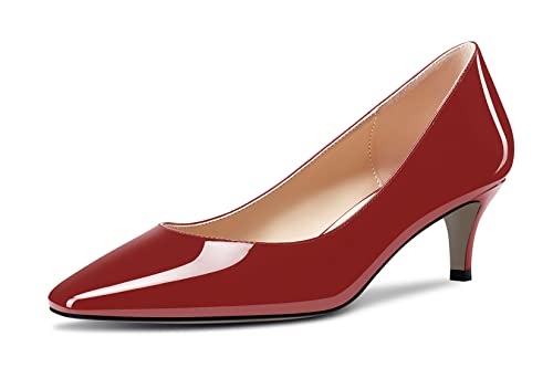 Kitten heel escarpins mariage et soirée chic avec bout carré fermé de 5cm