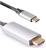 Cable USB-C macho a HDMI macho de 1,8 m tipo C (compatible con Thunderbolt) 4 K @ 60 Hz HDTV para MacBook Pro 2015/2016, Google Chromebook 2016/2017