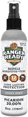 Ranger Ready Picaridin Insect Repellent Spray with Scent Zero - Tick and Mosquito Repellent Bug Spray (6 oz., Pack of 1)