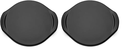 Weber 8831 Premium Pizzastein rund 26 cm, Schwarz, 27,5 x 27,1 x 30 (Packung mit 2)