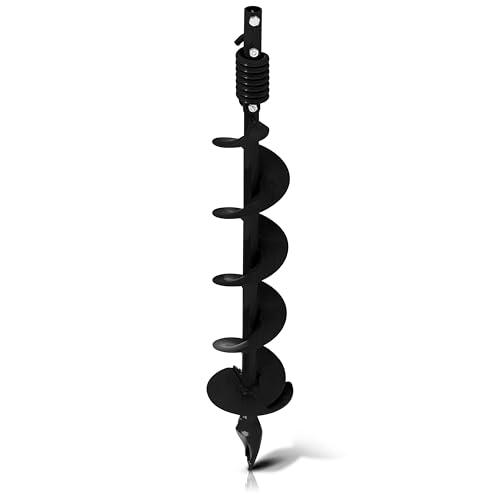 Tarière 15 cm avec pointe en queue de poisson et ressort flexible EA8F - 3