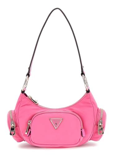 Sac épaule GUESS Eco Gemma XS finition premium rose intense