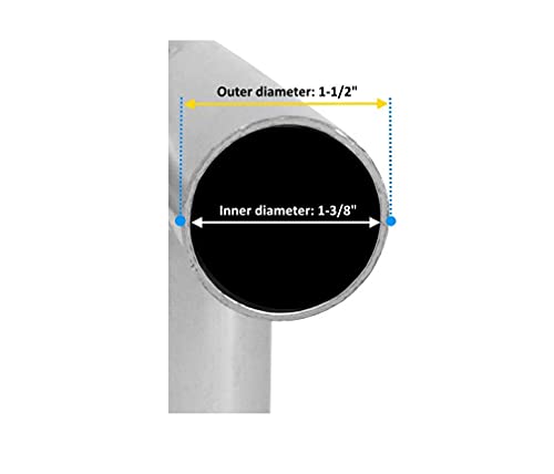 Goodszone Canopy Fittings Kit 1 3/8" Slant Roof Carport Gazebo Lean To Shed Greenhouse Frame Connectors, Full Set For 6, 8, 10 Legs, Choose Size (For 8 Legs) #TOP5