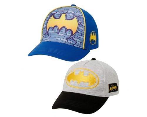 Casquette Batman et Superman lot de 2 pour garçon de 2 à 4 ans