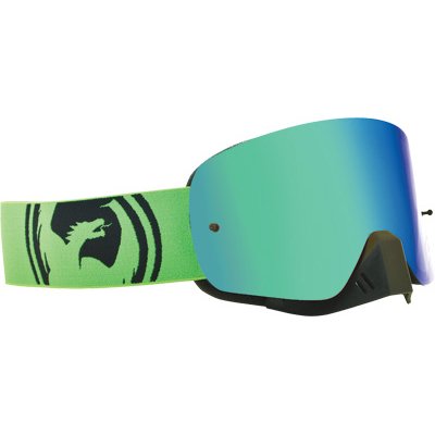 Dragon Alliance Occhiali da moto NFX Off-Road/Dirt Bike per adulti, colore verde e nero, ionizzati, taglia unica