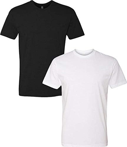 plain white and black shirts