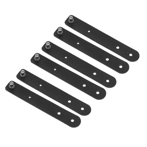 6 piezas de correas de cuero reutilizables para sujetar cables, organizador compacto para auriculares, cargadores y cables de datos para gestión en hogar y oficina miniatura 1