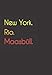 Produktbild New York. Rio. Maasbüll.: Witziges Notizbuch | Tagebuch DIN A5, liniert. Für Maasbüller und Maasbüllerinnen. Nachhaltig & klimaneutral.