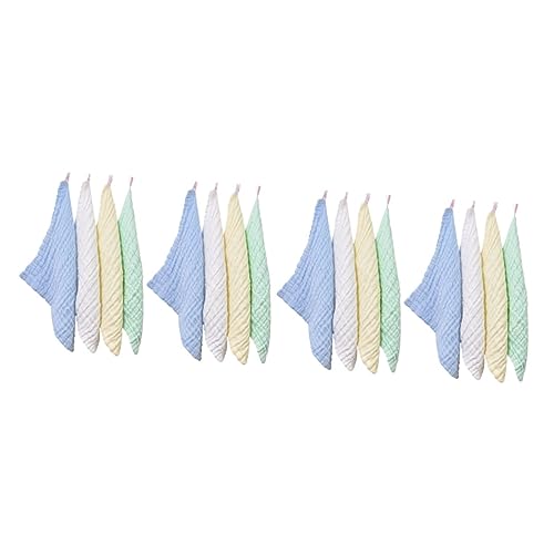 Totority 16 Uds Toalla De Cara De Bebé Toalla Facial Toallitas Limpias Toallitas De Bebé Toallitas De Muselina Para Bebés Toallitas De Algodón Toallita Para Recién Nacidos Toallitas