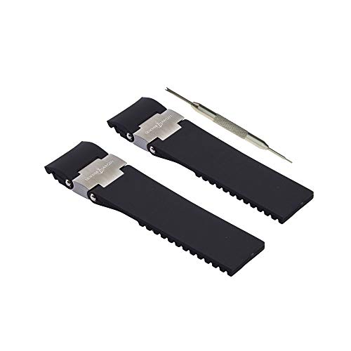 WBH Band Compatible with Ulysse Nardin Maxi Marine/Diver/Black Sea Watches, Rubber Silicone 22mm Choice of Color Watch Band Strap with Gift Spring Bar Tool – Ulysse Nardin Watch Band Strap