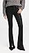 PAIGE Women's High Rise Lou Lou Jolene Pockets and Twisted Outseam Slit Jeans, Black Fog Luxe Coating, 23