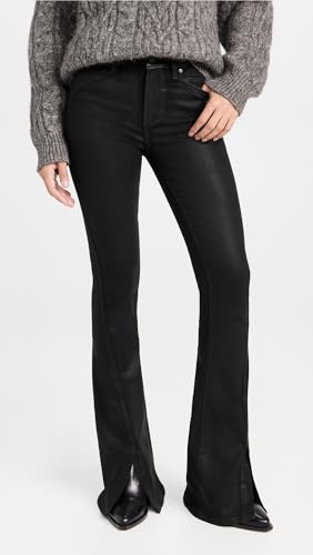 PAIGE Women's High Rise Lou Lou Jolene Pockets and Twisted Outseam Slit Jeans2