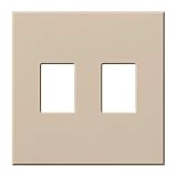 Lutron VWP-2-TP Vareo 2-Gang Wallplate Taupe