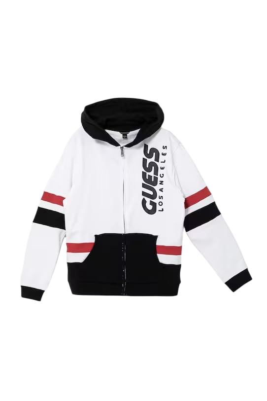 GUESS Boys' Eco Hooded Ls Active Top with Zip