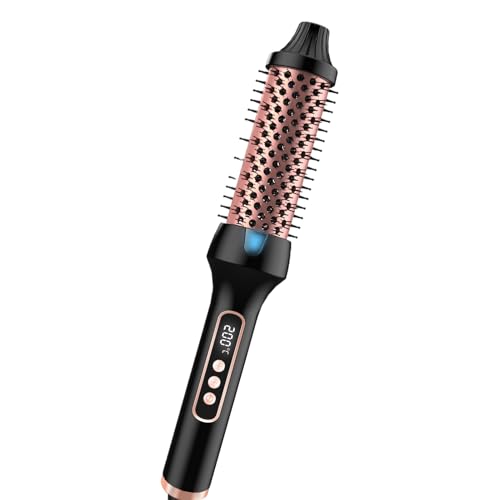 Cepillo Rizador - Cepillos térmicos calientes Peludo, Suave Temperaturas ajustables Styler, Calefacción Rápida Peinado Herramientas Mujeres Alisado Corto