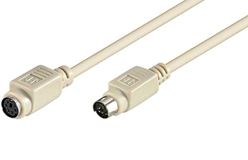 PremiumCord Extension Cable PS/2 Keyboard 3 m, beige