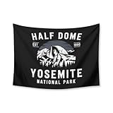 HEAPPER Half Dome Yosemite National Park Vintage Design Tapestry for Bedroom Wall Hanging Decor for Dorm Living Room College, 30' X 40' Indoor Outdoor