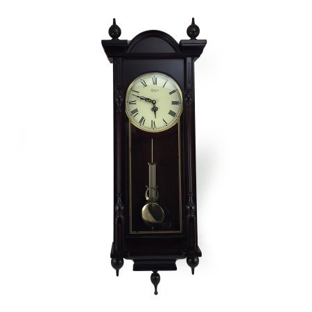Bedford Clock Collection Grand 31" Antique Mahogany Cherry Oak Chiming