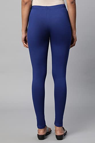 Image of Aurelia Blue Cotton Lycra Tights