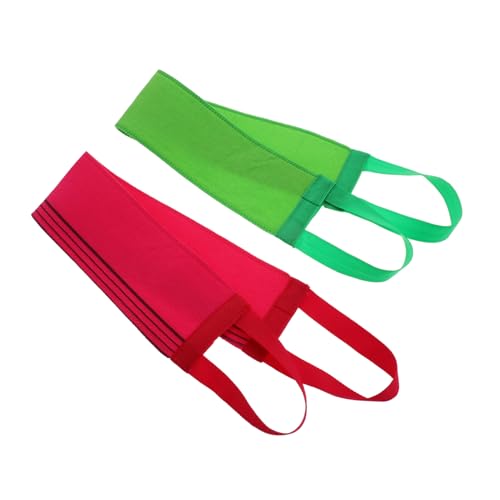 IWOWHERO 2pcs Korean Exfoliating Shower Towel Dual Sided Scrubber with Handles for Deep Skin Cleaning Comfortable Bathing Massage Shower Accessories for Men Women