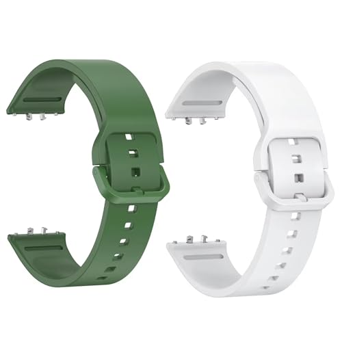 Image of Valente Silicone Watch Straps Compatible for Samsung Galaxy Fit 3 (Pack of 2)