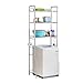 QINDAY Etagère de Machine à Laver en métal,2/3 Niveaux Étagère Dessus Toilettes,Cadre en Métal Robuste,Utilisation pour Les Toilettes,La Buanderie,Le Balcon,Le Porche,Silver