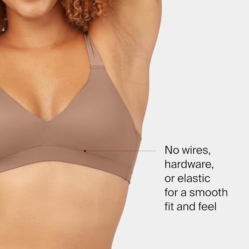 Image of SPANX Bra-Llelujah Lightly Lined Bralette - Wire-Free Bra - Comfortable Support - Wireless Bra - Dig-Free Straps - Cafe Au Lait - X-Small