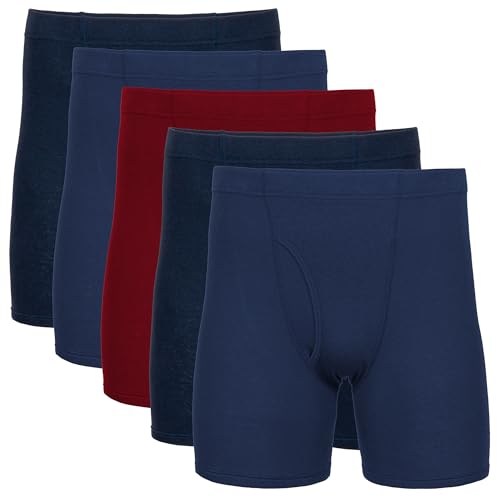 Image of Gildan Men's Underwear Covered Waistband Boxer Briefs, Multipack