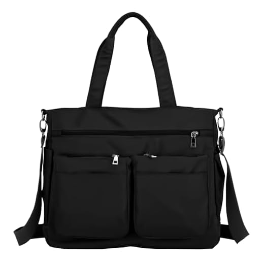 Bolsa Feminina Sacola Grande Alça De Ombro Moderna Com Ziper Trabalho Passeio Faculdade (PRETO)