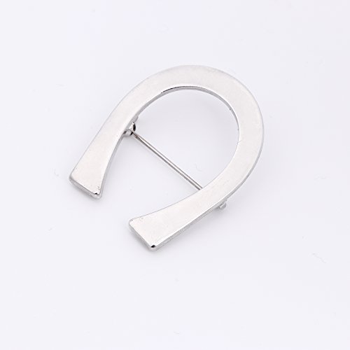Image of Minimalism Simple Lucky Horseshoe Brooch Cowboy Western Lapel Pin