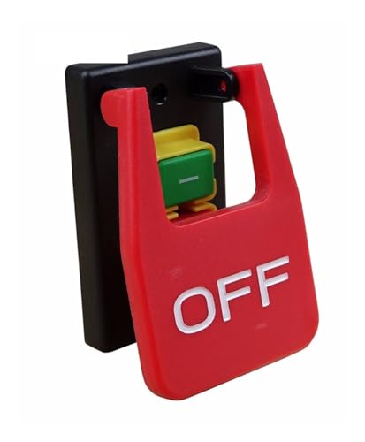 MDBJTCYZN FYOCOXDS Interruptor electromagnético KJD17B 220V-240V 16A 5E4 con Tapa de Parada de Emergencia