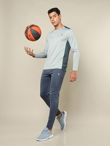 Image of TECHNOSPORT Men Polyester Slim Fit T-Shirt - (P725 P) Pack of 1