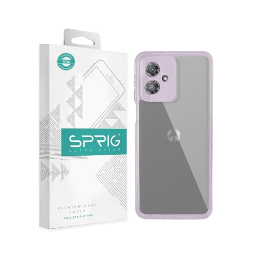 Image of SPRIG Compatible with Moto G54 FusionCrystal Back Cover Drop Tested Shock Proof Mobile Case for Men, Women, Boys and Girls with Camera Protection (Transparent)
