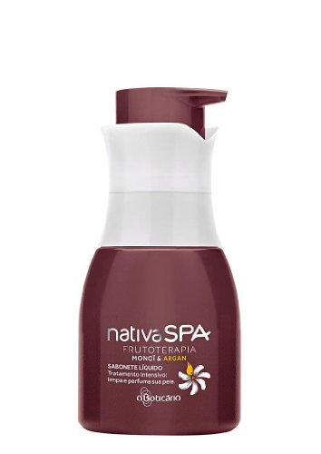 O Boticario Linha Nativa SPA Boticario - Sabonete Liquido Frutoterapia Monoi E Argan - (Boticario Nativa SPA Collection - Monoi and Argan Liquid Body Soap) 250 Ml