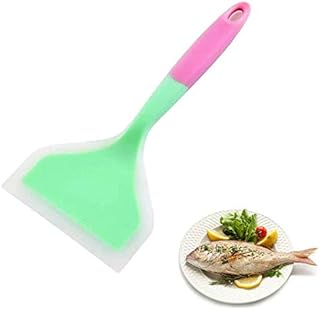 Silicone Spatulas for Cooking, Xfaiz Silicone Shovel Cake Spatulas for Baking Non-Stick Wide Pizza Shovel Beef Meat Egg Scraper Heat-Resistant Turners Tools Cookware for Kitchen