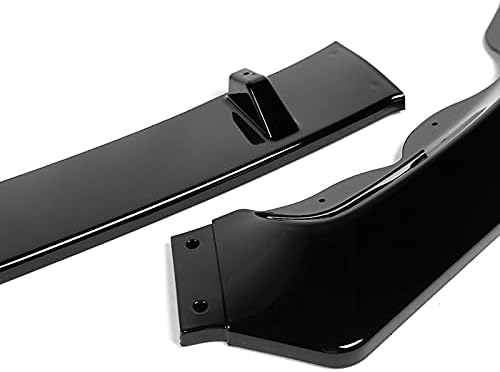 3PCS Front Bumper Lip Kit fit for Compatible with 2013-2016 Ford Fusion/Mondeo, STP-Style Splitter Trim Protection Spoiler, Air-Dam-Chin-Diffuser (Painted Black)