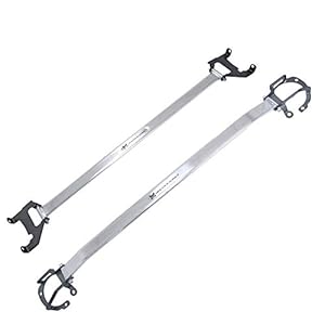 Megan Racing Front & Rear Upper Aluminum Polish Race Spec Strut Bar (MR-SB-SFR12FU-1P) (MR-SB-SFR12RU-1P)