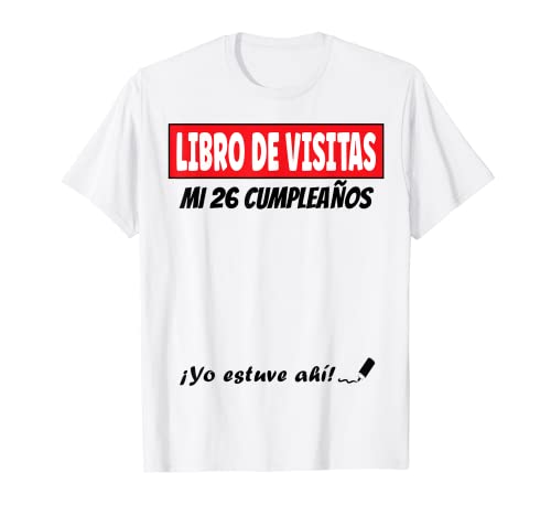 Libro De Visitas - 26 Años Cumpleaños Divertido Regalo 1995 Camiseta