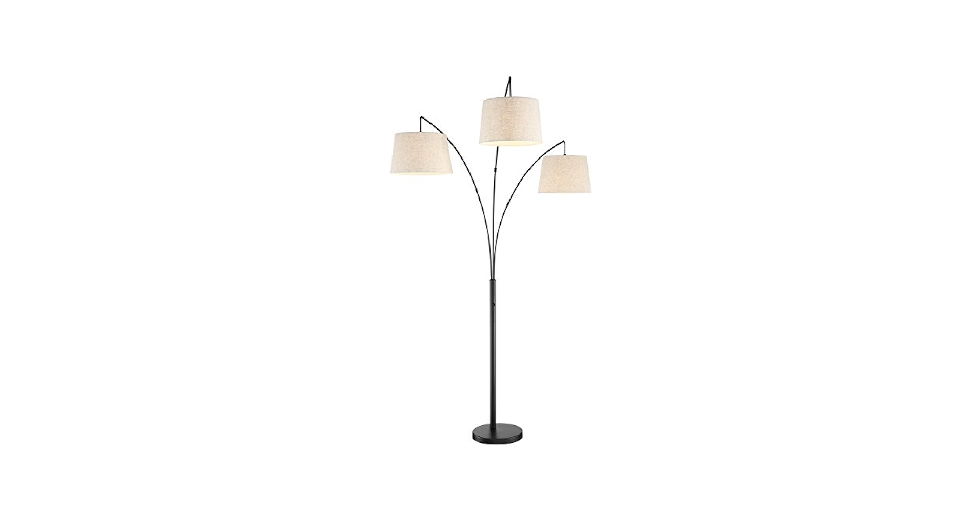 ars　3点 Industrial Floor Lamp, 3 Light Arc Floor Lamps for Living