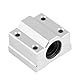 4PCS SCS8UU Linear Motion Balls Bearing, Aluminiumbasislegierung Gleitbuchse Gleitblock 8mm Linear Motion Rod Shaft Guide Set Aluminium Schiebeblock Schiebeblock Für 3D-Drucker
