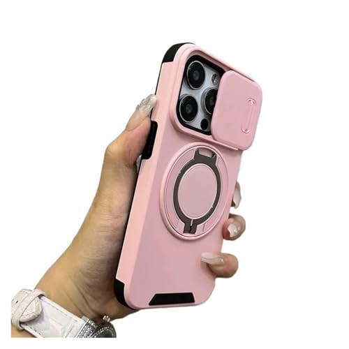 Coque magnétique iPhone 16 Pro Max avec support et cache caméra coulissant