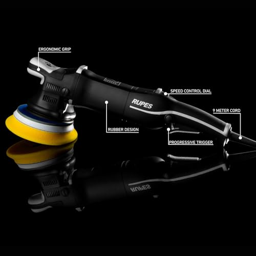 RUPES LHR15 III Black Random Orbital Polisher (Mark 3 Bigfoot)
