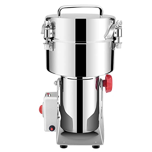 Molinillo de granos eléctrico de 2500G, molinillo de cereales, molinillo de pimienta de acero inoxidable de grado alimenticio, máquina de polvo para moler especias/hierbas/molino/polvo