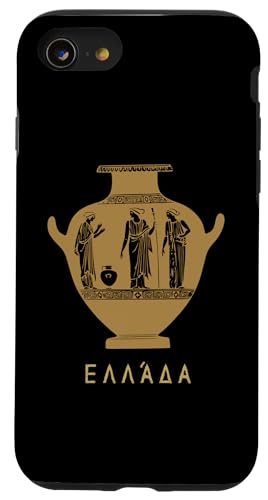 Jarrón Griego Antiguo Diosa Griega Grecia en Idioma Griego Carcasa para iPhone SE (2020) / 7/8