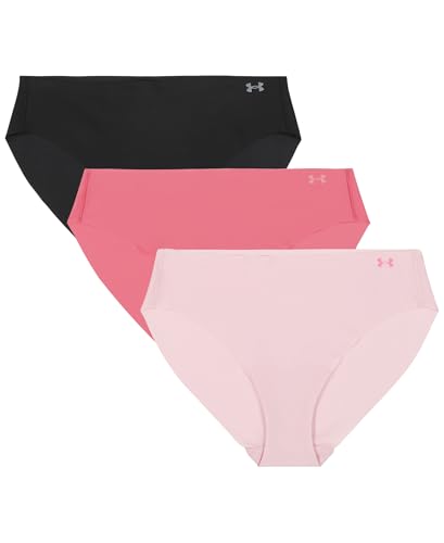 Image of Under Armour Women's 3-pack Pure Stretch No Show Bikini Underwear, All-day Comfort Fit & Ultra-soft
