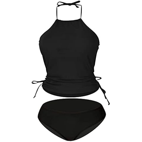 Maillot de bain rétro noir pour femme Cover