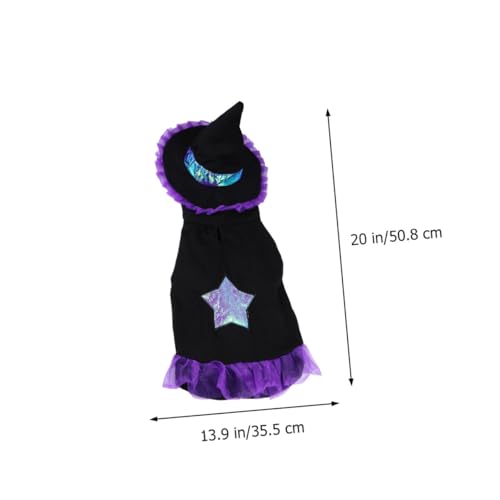 Disfraz de mago para perro talla L Halloween miniatura 2
