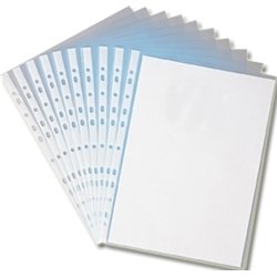 100 buste trasparenti in plastica, formato A4 con
